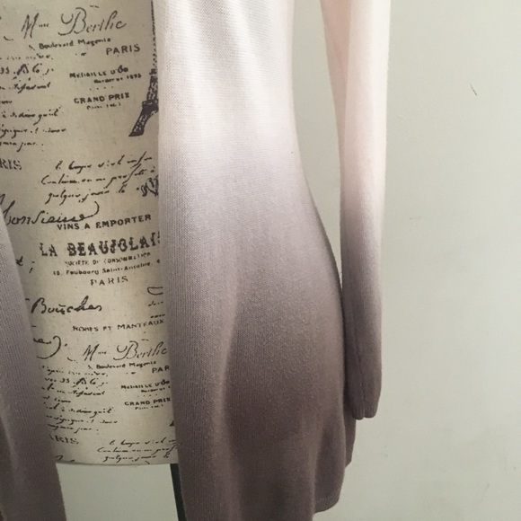 CHICO’S ombré baby pink and brown cardigan - Picture 5 of 8